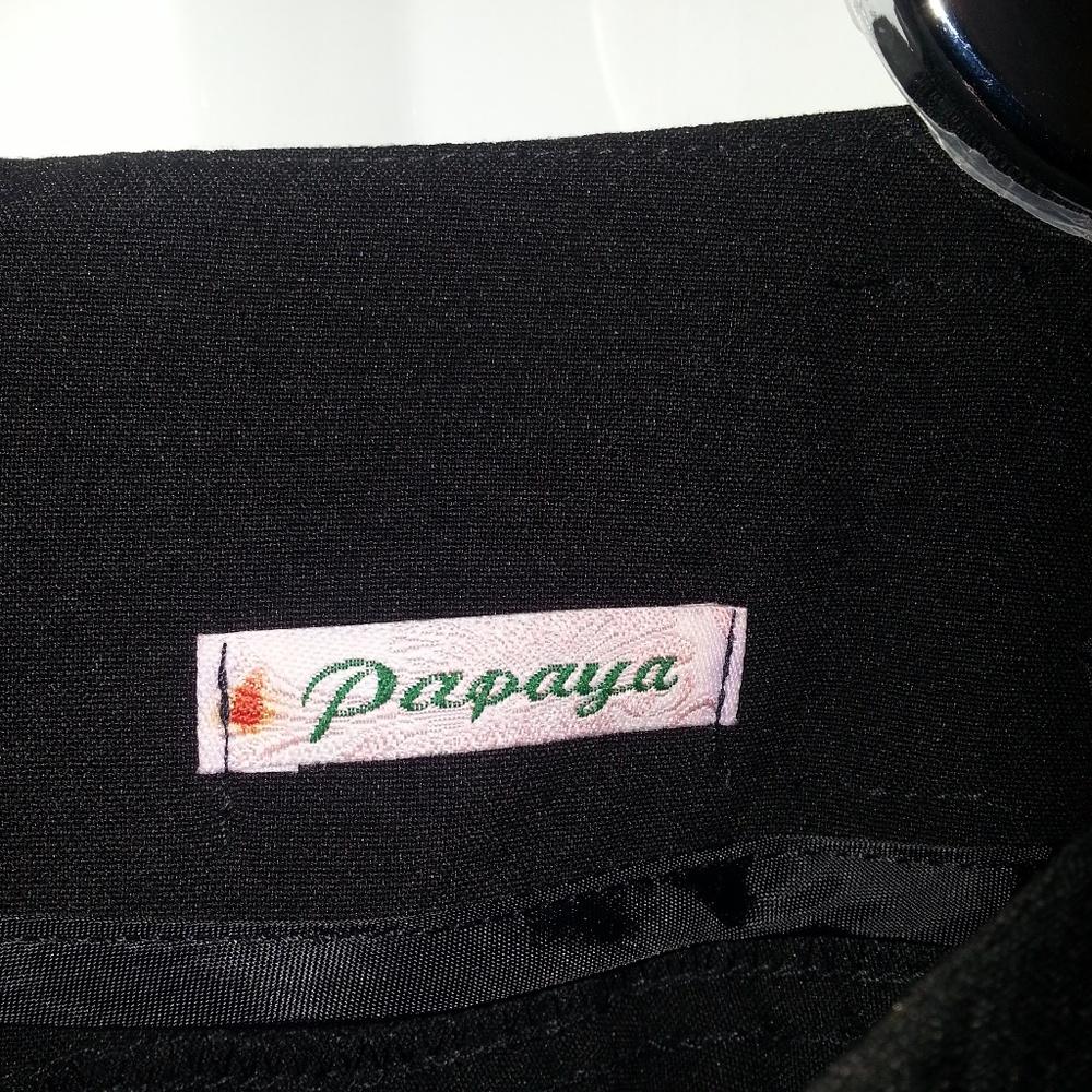 Papaya women's black pleated skirt size M - Picture 3 of 8